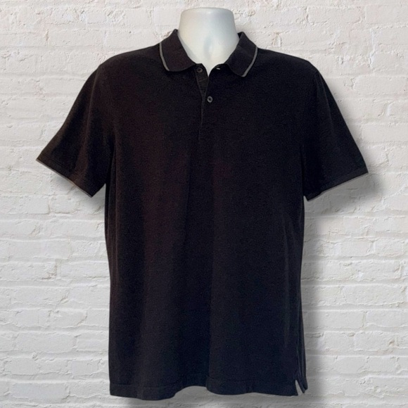 Banana Republic Other - Banana Republic Charcoal Gray Luxe Touch Polo Shirt Men’s Large